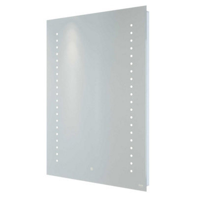 RAK Ceramics Rak Hestia 600X800mm Square Illuminated Bathroom Mirror With Demister, Shaver Socket & Touch Control, Silvery White Ip44 - image 1