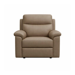 Aspire Marlowe Real Leather Power Recliner 3 + 2 + 1 Sofa Set With Usb Charging, Taupe - thumbnail 3