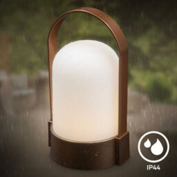 Briloner Brown Led Camping Lamp Rechargeable Tent Light Touch Dimmer 1W Ip44 Portable Handle - thumbnail 3