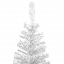 Berkfield Artificial Christmas Tree With Leds&ball Set L 240 Cm White - thumbnail 4