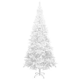 Berkfield Artificial Christmas Tree With Leds&ball Set L 240 Cm White - thumbnail 3