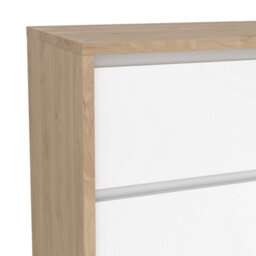 Furniture To Go Next Sideboard With 1 Door And 3 Drawers Jackson Hickory White High Gloss - thumbnail 8