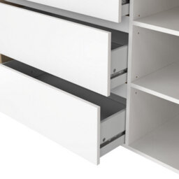 Furniture To Go Next Sideboard With 1 Door And 3 Drawers Jackson Hickory White High Gloss - thumbnail 9
