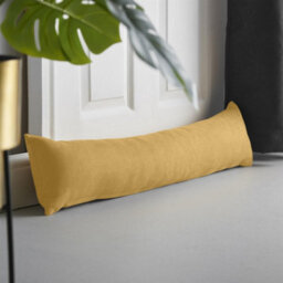 Luxury Living Velvet Chenille Draught Excluder 90Cm X 15Cm X 15Cm Ochre - thumbnail 2