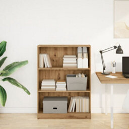 Berkfield Bookcase Artisian Oak 80X24X109 Cm Engineered Wood - thumbnail 3