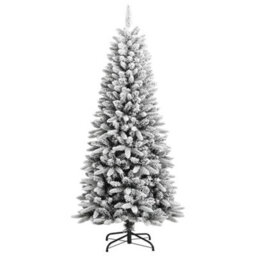 Berkfield Artificial Christmas Tree With Flocked Snow 150 Cm Pvc&pe - thumbnail 2
