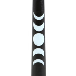 Set Of 3 Black Moon Phase Taper Candles For Elegant Home Decor - thumbnail 4