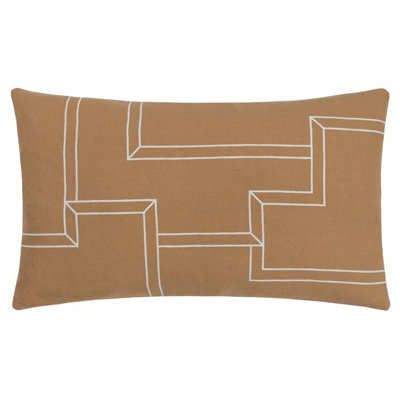 HÖEM Hoem Marzena Geometric Feather Rich Cushion - image 1