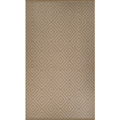 Livabliss Mystery-Washable Tan Beige Ivory Modern Living Dining Jute Rug 79 X 152 Cm Easy Care, Non Shedding - image 1
