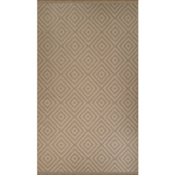Livabliss Mystery-Washable Tan Beige Ivory Modern Living Dining Jute Rug 79 X 152 Cm Easy Care, Non Shedding - thumbnail 1