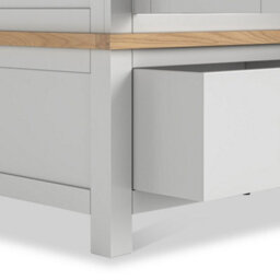 Farro Xl Grey Triple Wardrobe With 2 Drawers - By Roseland Furniture - thumbnail 6