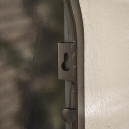 Furniturebox Uk Harris Black Large Arched Window 120X40Cm Garden Mirror - thumbnail 4