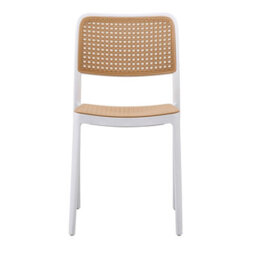 Fusion Living White Plastic Café Dining Chair - thumbnail 6