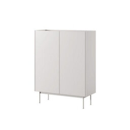 Arte Frisk Highboard Cabinet  - Stylish Living Room Furniture (H)1220mm (W)970mm (D)370mm - Cashmere Beige - thumbnail 2