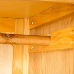 London Oak Double Wardrobe With Drawer - By Roseland Furniture - thumbnail 8