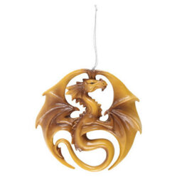 Anne Stokes Dragon Medal Hanging Ornament - Unique Fantasy Decor - thumbnail 1
