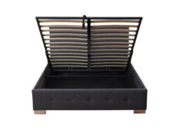 Outdoor Living (NW) Ltd The Oslo Charcoal Linen Tufted Ottoman Bed Frame - King - thumbnail 8