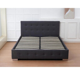 Outdoor Living (NW) Ltd The Oslo Charcoal Linen Tufted Ottoman Bed Frame - King - thumbnail 2