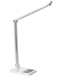 Beliani Led Desk Lamp White - Adjustable Arm, Rotating Shade, Stepless Dimmer, 3 Colour Temperatures - thumbnail 2