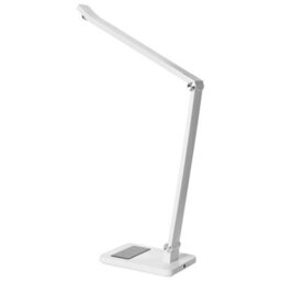 Beliani Led Desk Lamp White - Adjustable Arm, Rotating Shade, Stepless Dimmer, 3 Colour Temperatures - thumbnail 3