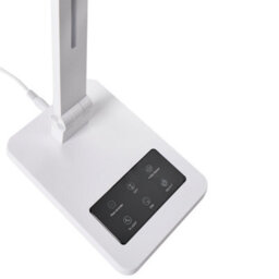 Beliani Led Desk Lamp White - Adjustable Arm, Rotating Shade, Stepless Dimmer, 3 Colour Temperatures - thumbnail 6