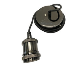CGC Lighting Cgc Cassie Shiny Black 1.5M Adjustable E27 Ceiling Pendant And Matching Ceiling Rose - thumbnail 7