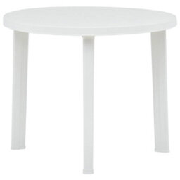 Walplus Garden Table White 89 Cm Plastic - thumbnail 1