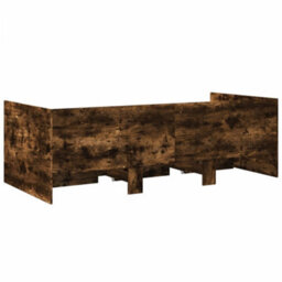 Berkfield Daybed With Drawers Without Mattress Smoked Oak 100X200 Cm - thumbnail 6