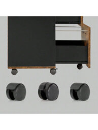 Songmics 2-Drawer Filing Cabinet, Mobile File Cabinet For Home Office, Small Rolling Filing Cabinet, Printer Stand - thumbnail 6