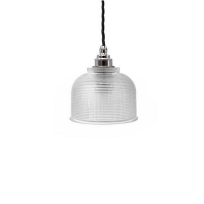 Bronte Prismatic Glass Pendant Light - Nickel - Se Home