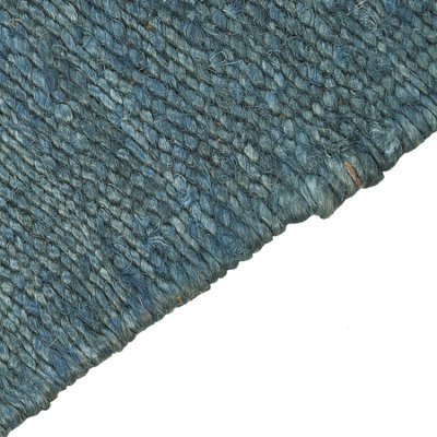 Beliani Rug Lunia Turquoise 160 X 230 Cm Jute - image 1