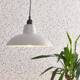 Valuelights Civic Retro Style Matt Grey Easy Fit Ceiling Light Shade (D)28.8Cm - thumbnail 3