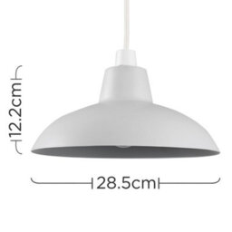 Valuelights Civic Retro Style Matt Grey Easy Fit Ceiling Light Shade (D)28.8Cm - thumbnail 8
