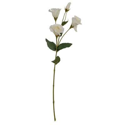 Wyld Haus Set Of 3 White Lisianthus Artificial Flower Sprays 690mm - image 1