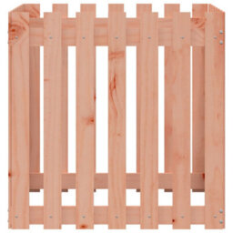 Berkfield Garden Planter With Fence Design 70X70X70 Cm Solid Wood Douglas - thumbnail 5