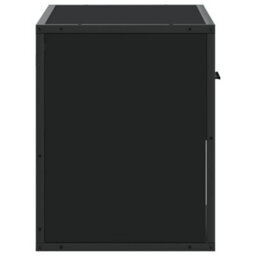 Berkfield Tv Cabinet Black 60X31X39.5 Cm Engineered Wood And Metal - thumbnail 5