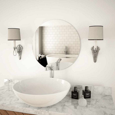 Walplus Wall Mirror 50 Cm Round Glass For Bedroom, Living Room - image 1