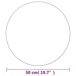 Walplus Wall Mirror 50 Cm Round Glass For Bedroom, Living Room - thumbnail 7
