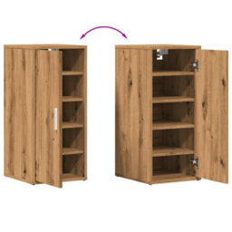 Berkfield Shoe Cabinet Artisan Oak 32X35X70 Cm Engineered Wood - thumbnail 8