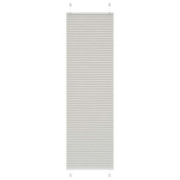 Berkfield Pleated Blind Light Grey 55X200 Cm Fabric Width 54.4 Cm Polyester - thumbnail 2