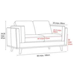 Valencia Artisan Leather Loveseat Sofa Beige Nappa 11000 Top Grain Leather Alder Wood Legs And Frame - thumbnail 3