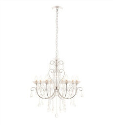 Luminosa Lighting Luminosa Tabitha 8 Light Bathroom Pendant Crystal Glass Detail, Chrome Plate Ip44, G9