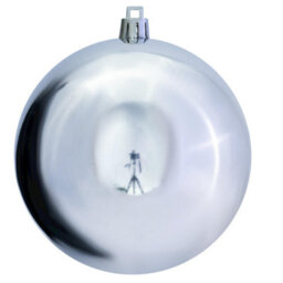 Christmas Tree World 8Cm Silver Bauble Set Shiny/matt (40 Pc) - thumbnail 5