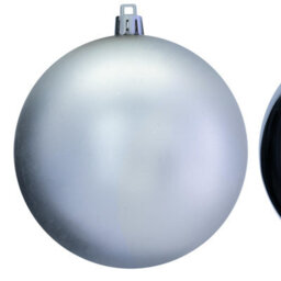 Christmas Tree World 8Cm Silver Bauble Set Shiny/matt (40 Pc) - thumbnail 4