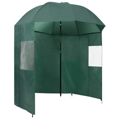 Berkfield Fishing Umbrella Green 220X193 Cm - image 1