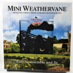 Oakley Mini Steam Train Weathervane - Blackwind Vane - Steel - L38 X W38 X H56 Cm - Black - thumbnail 4