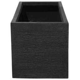 Wyld And Coco Tall Black Fibre Clay Planter 80 X 37 X 38 Cm - Indoor Outdoor Rectangular Room Divider - thumbnail 5