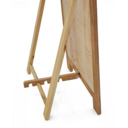 Zelah Oak 165Cm Full Length Mirror With Wooden Frame And Stand - By Roseland Furniture - thumbnail 6