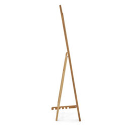 Zelah Oak 165Cm Full Length Mirror With Wooden Frame And Stand - By Roseland Furniture - thumbnail 3