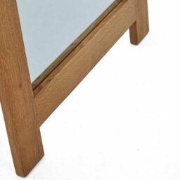 Zelah Oak 165Cm Full Length Mirror With Wooden Frame And Stand - By Roseland Furniture - thumbnail 8